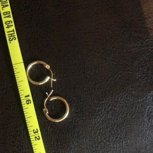 14 k gold hoops